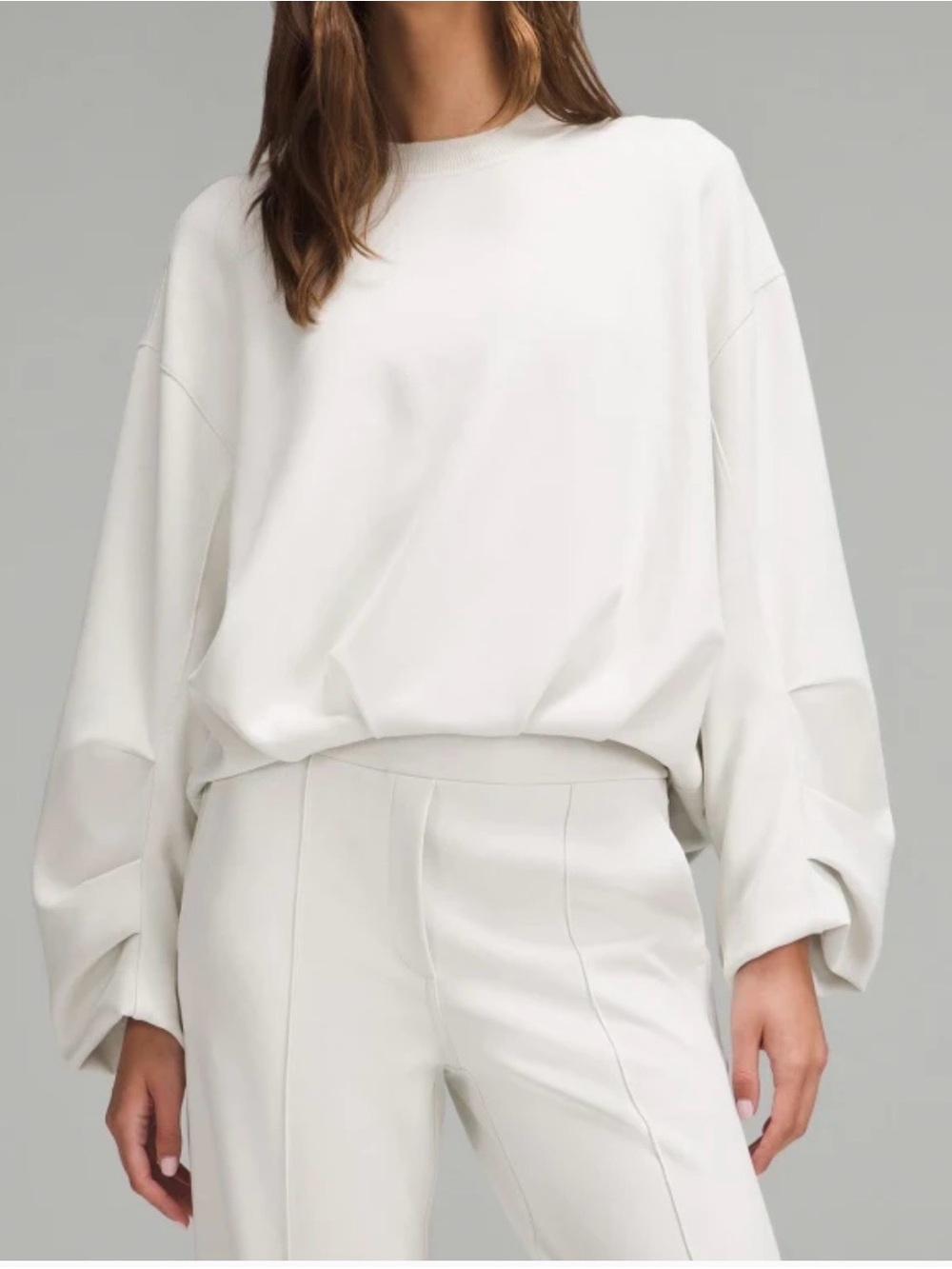 Lululemon Off-White Softstream Voluminous Sleeve Pullover
